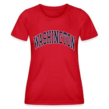 Washington - T-shirt sport Femme - rouge - Devant - AI Model Female 172 dark (172cm)
