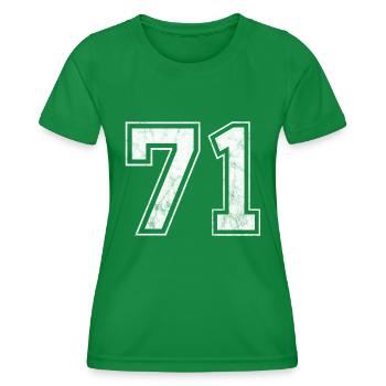 Numéro 71 - T-shirt sport Femme - vert - Devant - AI Model Female 172 dark (172cm)