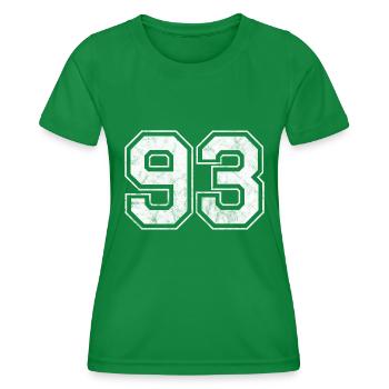 Numéro 93 - T-shirt sport Femme - vert - Devant - AI Model Female 172 dark (172cm)