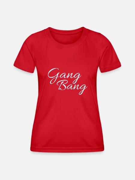 gang bang - Frauen Funktions-T-Shirt - Rot