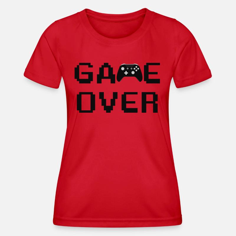 Game Over Controller - Women's Functional T-Shirt - red