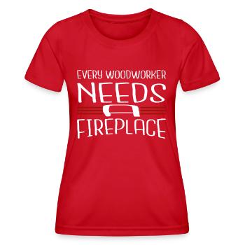 bois blogueur bois - T-shirt sport Femme - rouge - Devant - AI Model Female 172 dark (172cm)