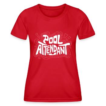 S’amuser sur l’eau - T-shirt sport Femme - rouge - Devant - AI Model Female 172 dark (172cm)