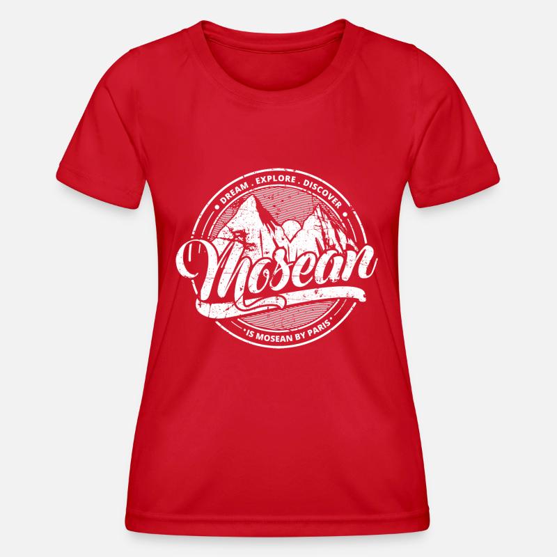 Dream explore discover MBP - Women's Functional T-Shirt - red