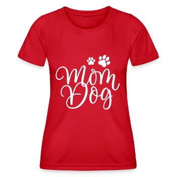 Hund Dog - Frauen Funktions-T-Shirt - Rot - Vorne - AI Model Female 172 dark (172cm)