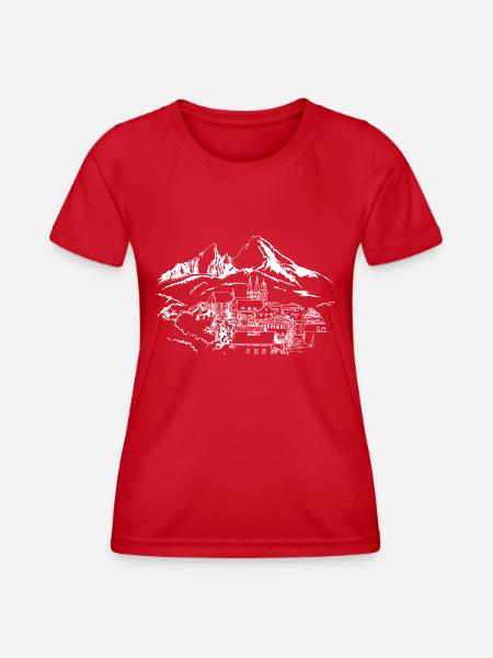 Watzmann Berchtesgaden - Frauen Funktions-T-Shirt - Rot