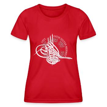 Fatih Sultan Mehmet - Women's Functional T-Shirt - red - Front - AI Model Female 172 dark (172cm)