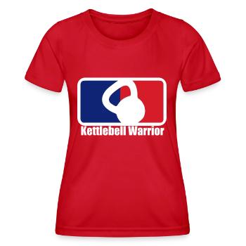 Kettlebell Warrior T shirt Design - T-shirt sport Femme - rouge - Devant - AI Model Female 172 dark (172cm)