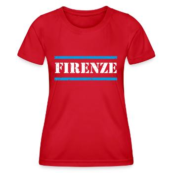 Florenz - Frauen Funktions-T-Shirt - Rot - Vorne - AI Model Female 172 dark (172cm)