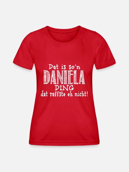 Daniela - Frauen Funktions-T-Shirt - Rot