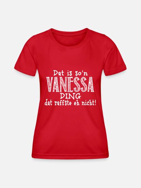 vanessa - Frauen Funktions-T-Shirt - Rot