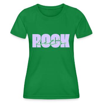 Let's Rock - Women's Functional T-Shirt - kelly green - Front - AI Model Female 172 dark (172cm)