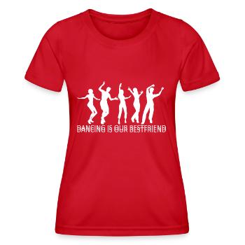 Dancing Dance Music - Frauen Funktions-T-Shirt - Rot - Vorne - AI Model Female 172 dark (172cm)