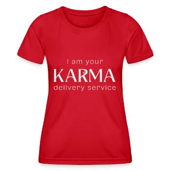 Karma - T-shirt sport Femme - rouge - Devant - AI Model Female 172 dark (172cm)