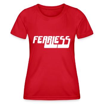 Fearless - Women's Functional T-Shirt - red - Front - AI Model Female 172 dark (172cm)