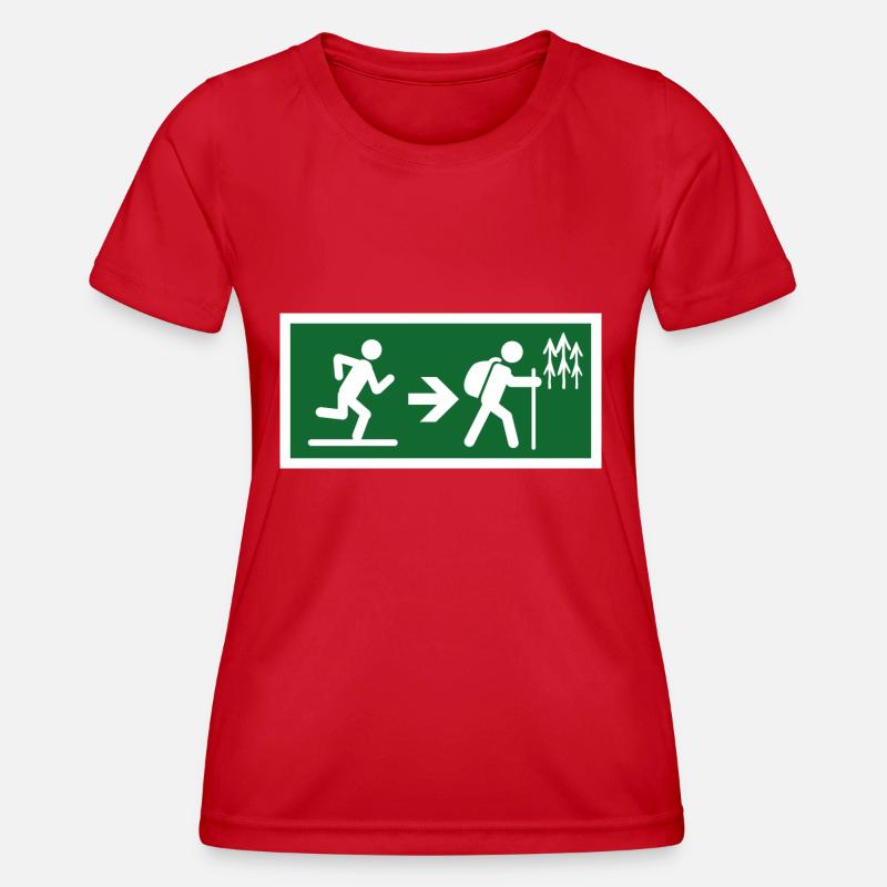 exit to hike - Women's Functional T-Shirt - red