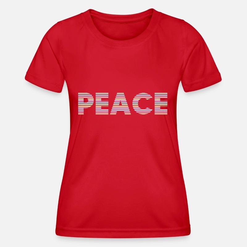 Peace - Women's Functional T-Shirt - red