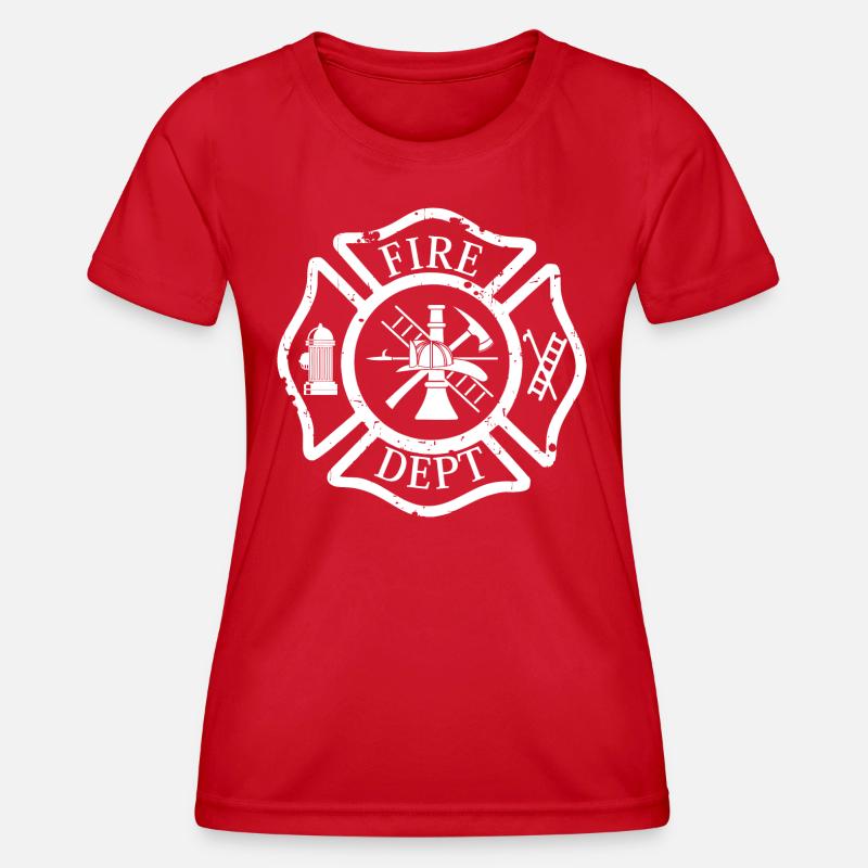 Fire Fighter - Women's Functional T-Shirt - red