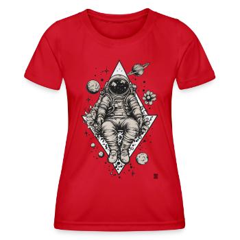 Astro - T-shirt sport Femme - rouge - Devant - AI Model Female 172 dark (172cm)