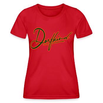 dorf dorfkind stadt stadtkind dorfi bauer landei - Frauen Funktions-T-Shirt - Rot - Vorne - AI Model Female 172 dark (172cm)