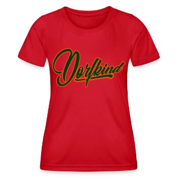 dorf dorfkind stadt stadtkind dorfi bauer landei - Frauen Funktions-T-Shirt - Rot - Vorne - AI Model Female 172 dark (172cm)