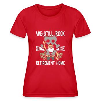 Maison de retraite Rocker grand-père Rockeropa Papa Rock Alter - T-shirt sport Femme - rouge - Devant - AI Model Female 172 dark (172cm)