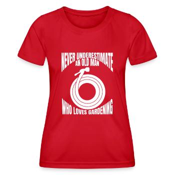 Hobbygärtner Garten Geschenk Gärtner Obstgarten - Frauen Funktions-T-Shirt - Rot - Vorne - AI Model Female 172 dark (172cm)