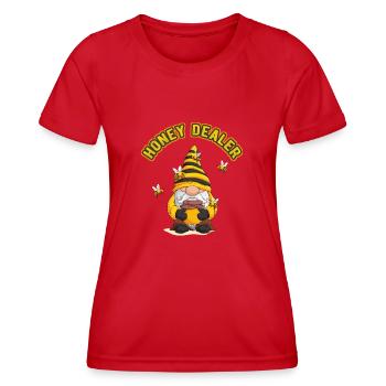 Marchand de miel Apiculteur Abeilles Abeilles mellifères Apiculture - T-shirt sport Femme - rouge - Devant - AI Model Female 172 dark (172cm)