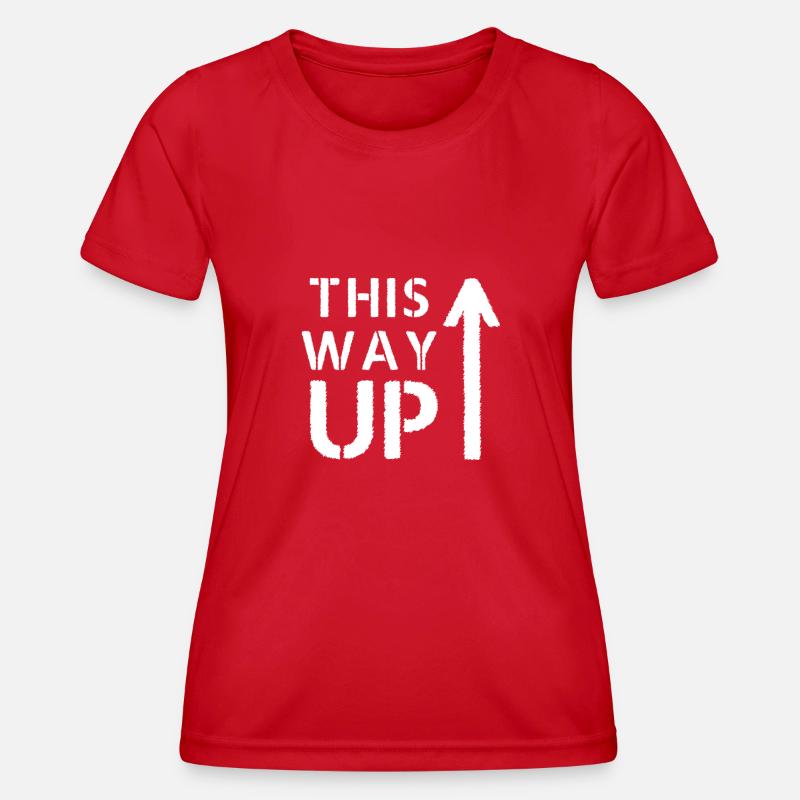 THIS WAY UP - Women's Functional T-Shirt - red