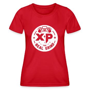 XP The Real Grind - Women's Functional T-Shirt - red - Front - AI Model Female 172 dark (172cm)