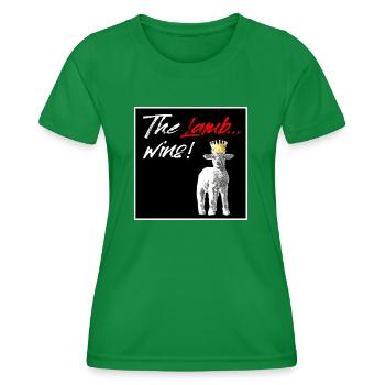 Das Lamm gewinnt - Frauen Funktions-T-Shirt - Kelly Green - Vorne - AI Model Female 172 dark (172cm)