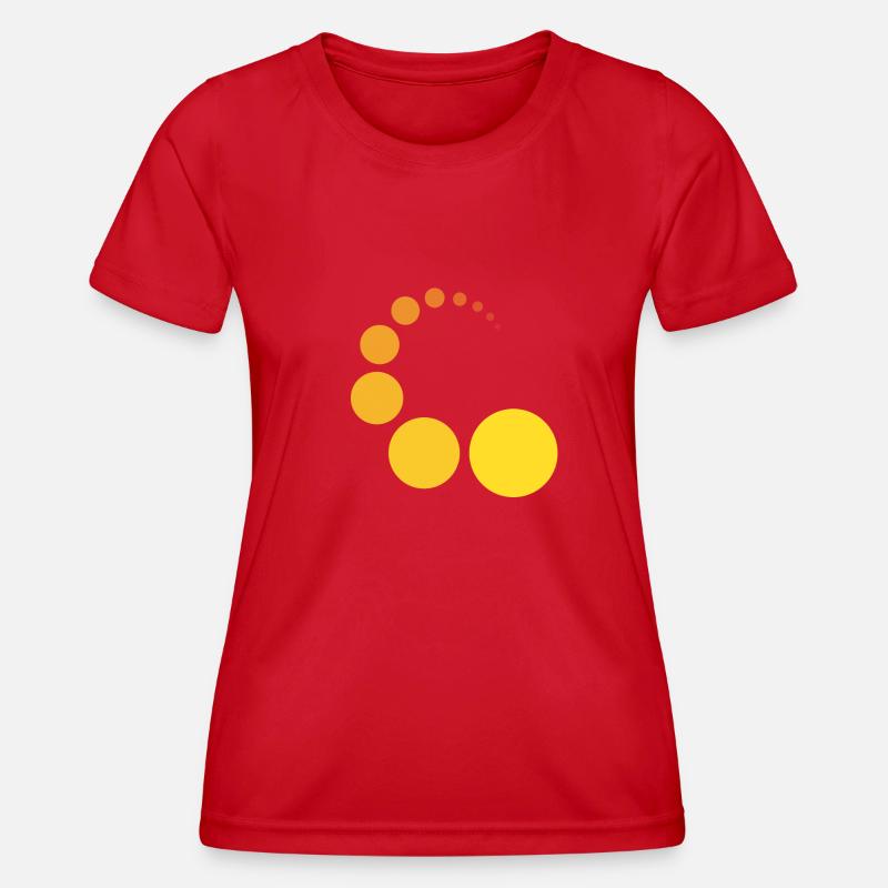 CIRCIRCLE YELLOW - Women's Functional T-Shirt - red