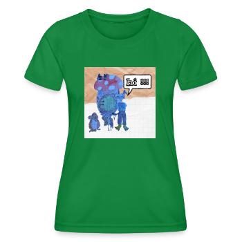 Fairytale pets - Women's Functional T-Shirt - kelly green - Front - AI Model Female 172 dark (172cm)