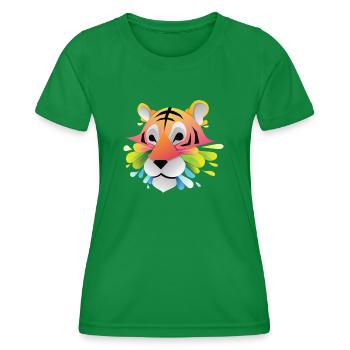 Animal - T-shirt sport Femme - vert - Devant - AI Model Female 172 dark (172cm)