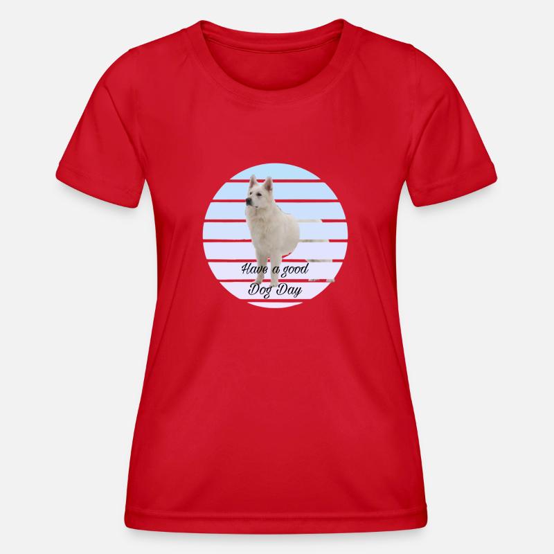 White Shepard - Women's Functional T-Shirt - red