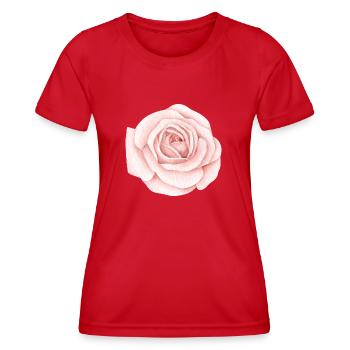 Rose - T-shirt sport Femme - rouge - Devant - AI Model Female 172 dark (172cm)