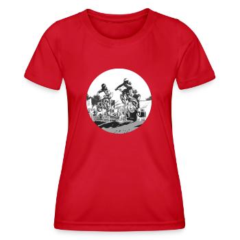 BMX Race Racing MTB Motocross MTB Bike RAD - Women's Functional T-Shirt - red - Front - AI Model Female 172 dark (172cm)