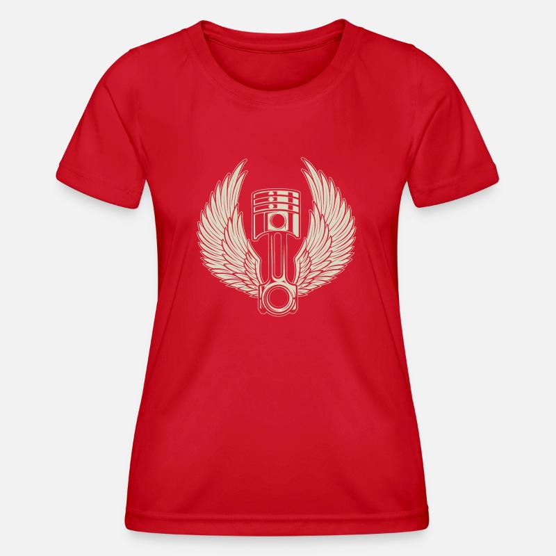 WED PISTON - Women's Functional T-Shirt - red