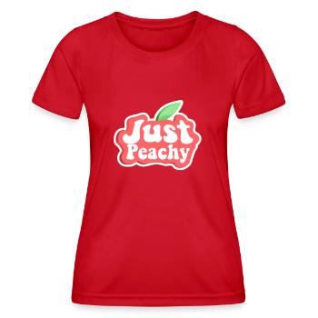 Paroles - T-shirt sport Femme - rouge - Devant - AI Model Female 172 dark (172cm)