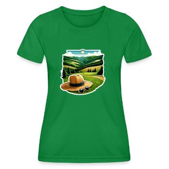 Région du Sauerland - T-shirt sport Femme - vert - Devant - AI Model Female 172 dark (172cm)