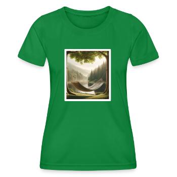 Paysage du Sauerland - T-shirt sport Femme - vert - Devant - AI Model Female 172 dark (172cm)