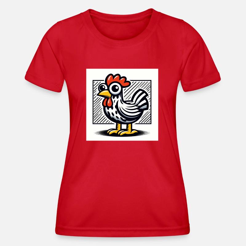 Chicken - Women's Functional T-Shirt - red
