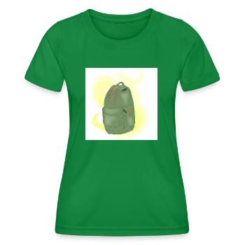 Bergrucksack - Frauen Funktions-T-Shirt - Kelly Green - Vorne - AI Model Female 172 dark (172cm)