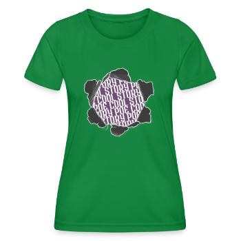 Book Connoisseur Bday Frequent Readers - Women's Functional T-Shirt - kelly green - Front - AI Model Female 172 dark (172cm)