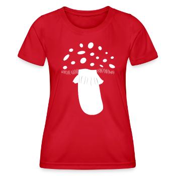 Crapaud Costume Champignon Champignon Forêt Crapaud Rouge Blanc - T-shirt sport Femme - rouge - Devant - AI Model Female 172 dark (172cm)