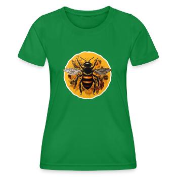 Abeille - T-shirt sport Femme - vert - Devant - AI Model Female 172 dark (172cm)