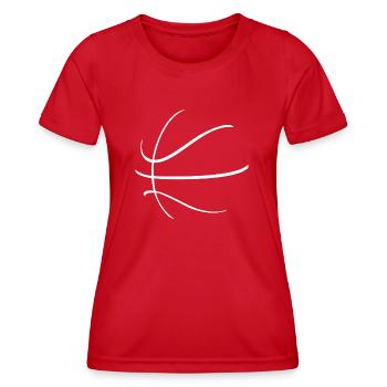 Basket-ball simple cadeau de joueur de basket-ball - T-shirt sport Femme - rouge - Devant - AI Model Female 172 dark (172cm)