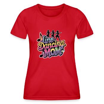 Mama tanzt Danse en ligne Maman - T-shirt sport Femme - rouge - Devant - AI Model Female 172 dark (172cm)