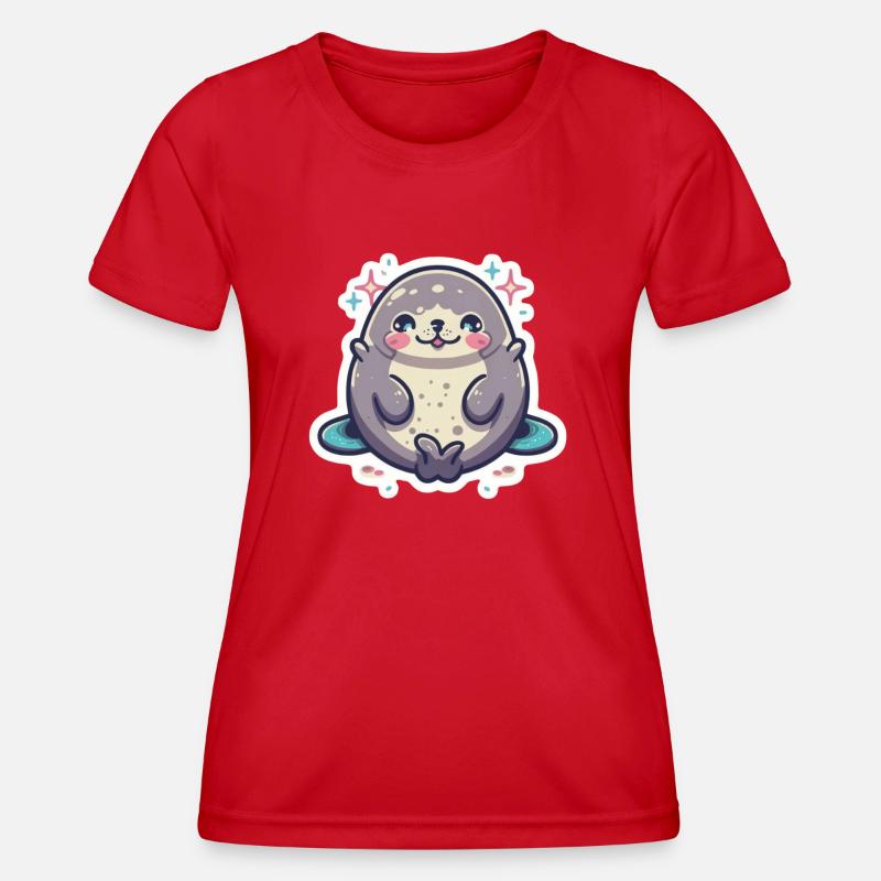 Seal Lover - Women's Functional T-Shirt - red