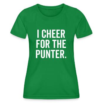 J’encourage le parieur - T-shirt sport Femme - vert - Devant - AI Model Female 172 dark (172cm)